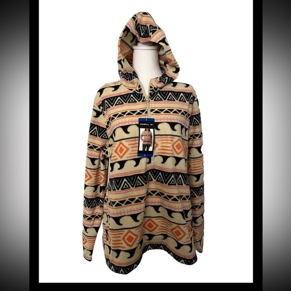 O’Neill Quarter Zip Hoodie Pockets New With Tags Large - Picture 2 of 4